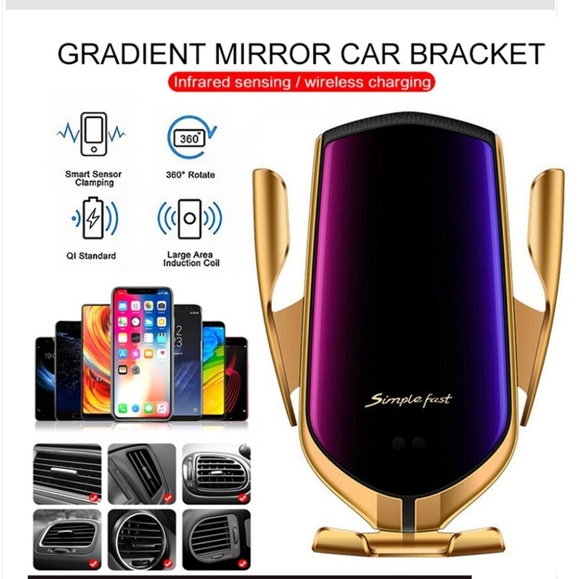 Automatic Clamping Smart IR Sensor Car Mount Phone - Picture 3 of 3